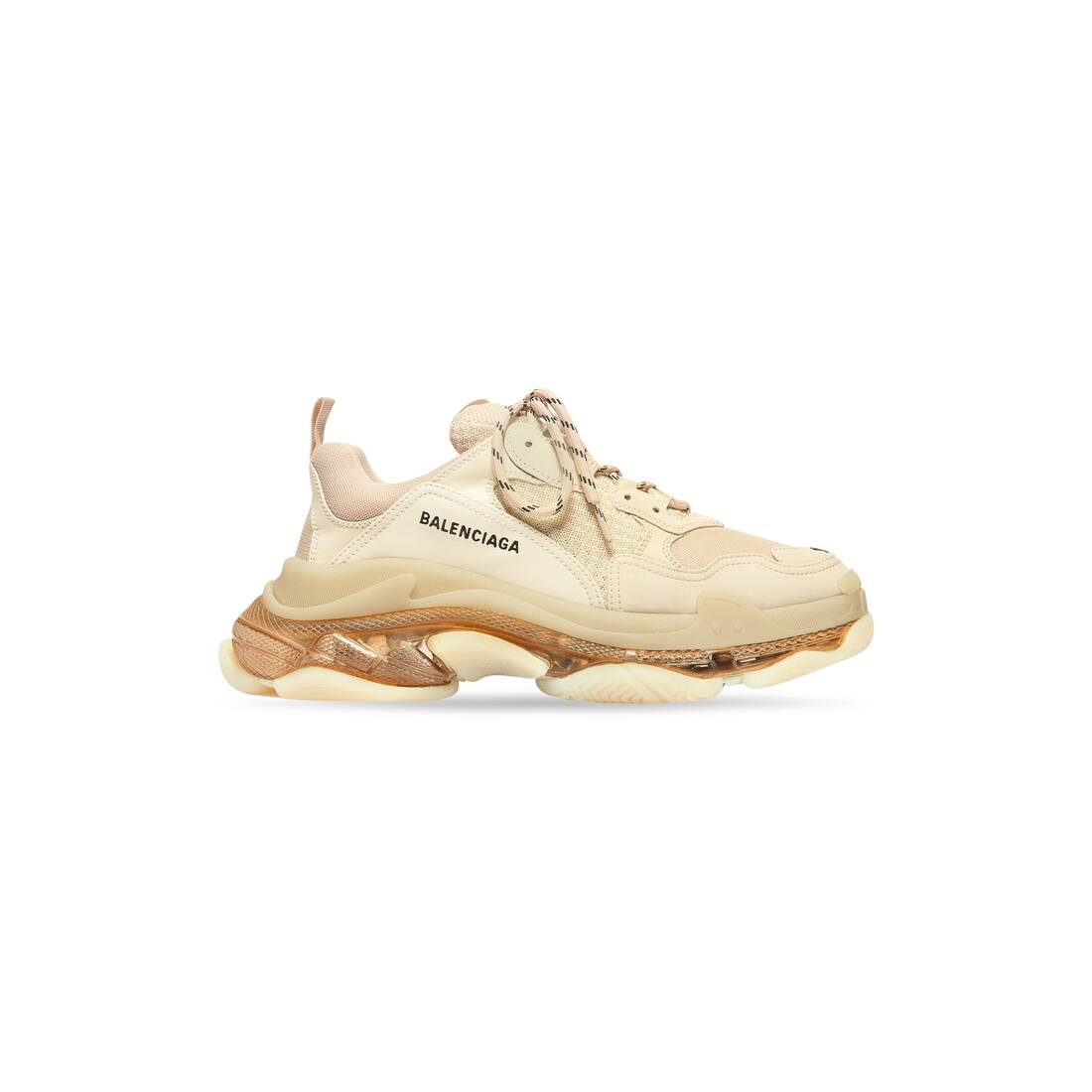 Women’s Triple S Clear Sole Sneaker in Beige - Image 1